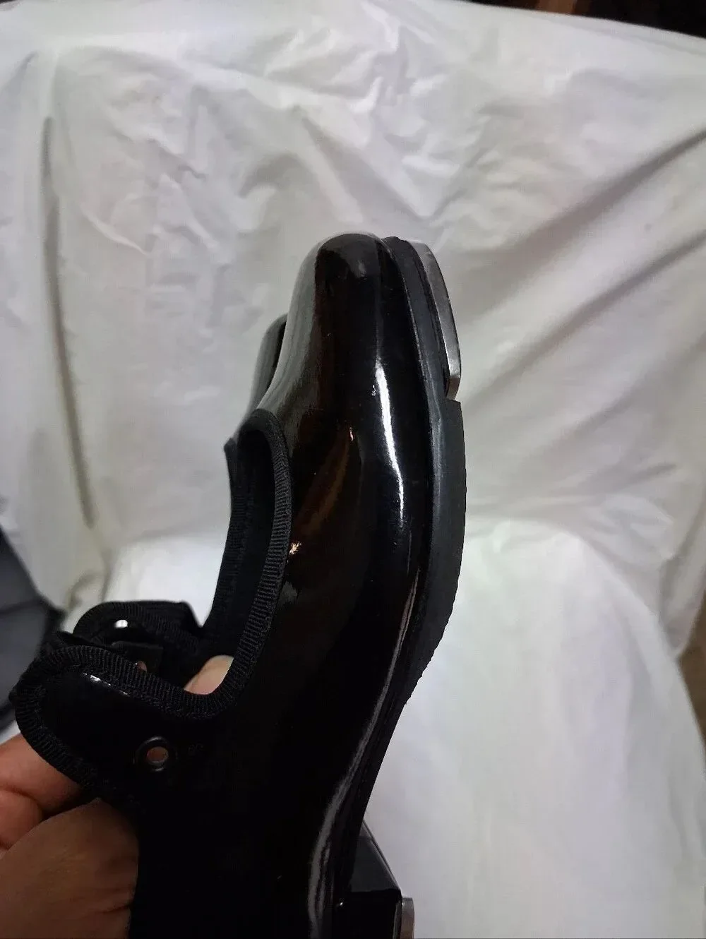 Bolch Black Size 10W Childs Tap/Dance Shoes Preowned